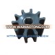 Custom waterproof epdm rubber small water pump impeller